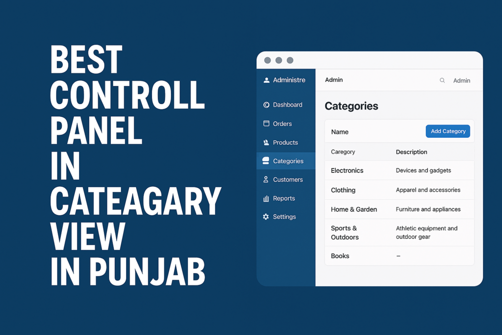 Best Control Panel in Category view in Punjab